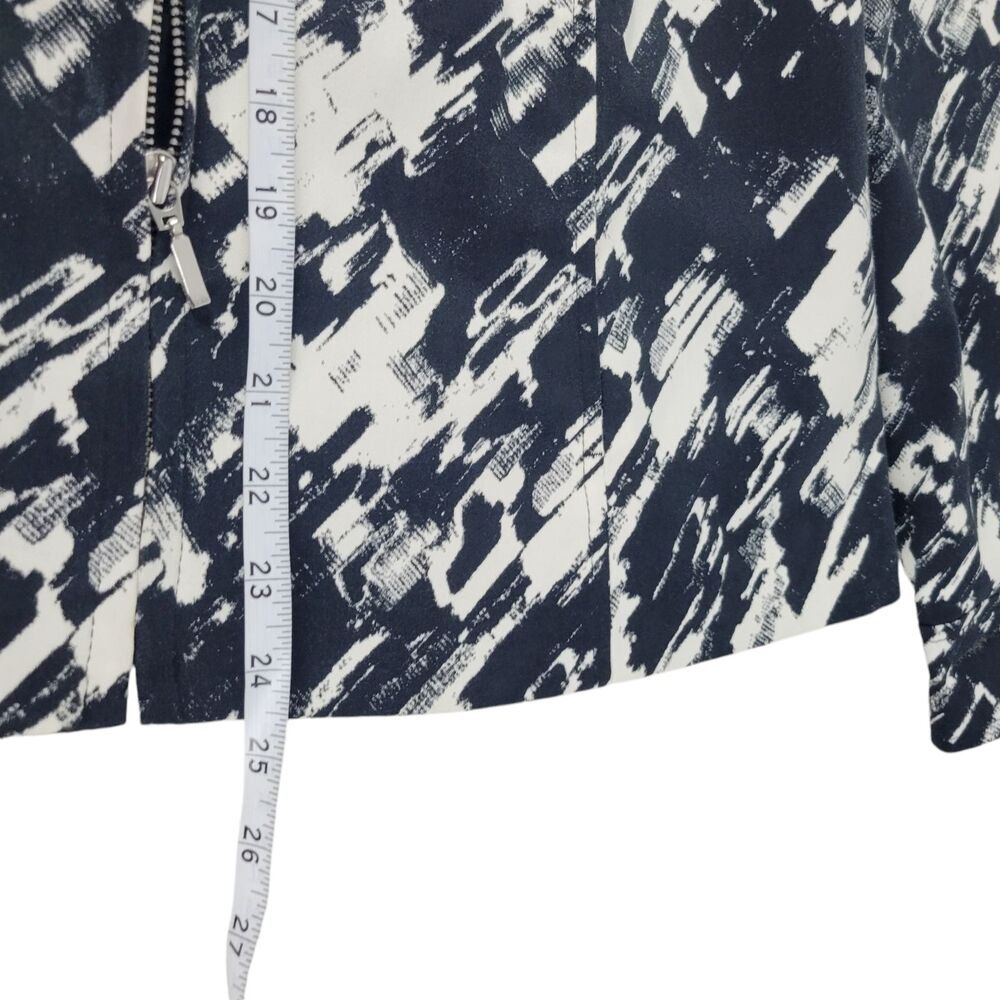 212 Collection Jacket Women's Size XL Black White Abstract Splatter Paint Modern - Picture 10 of 10